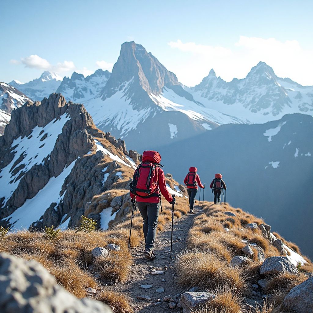 Alpine trekking adventure