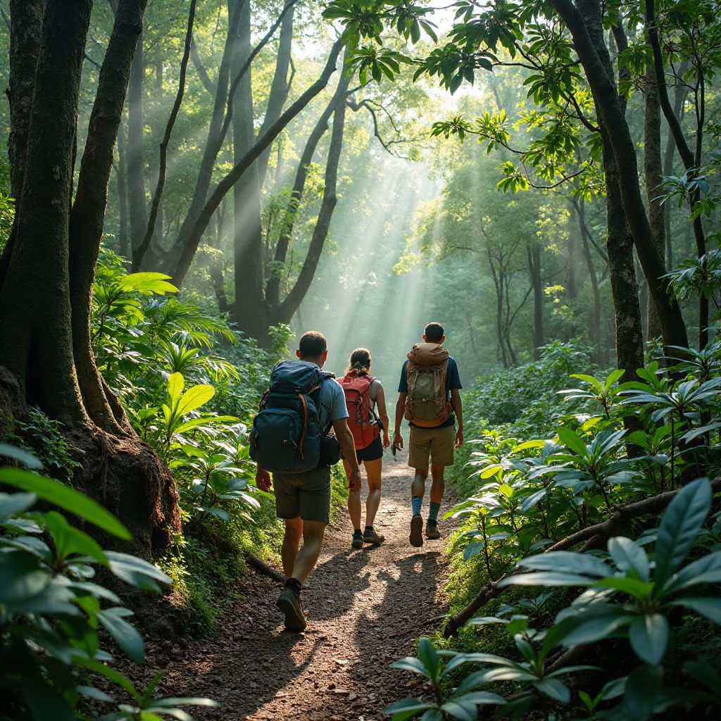 Rainforest trekking expedition